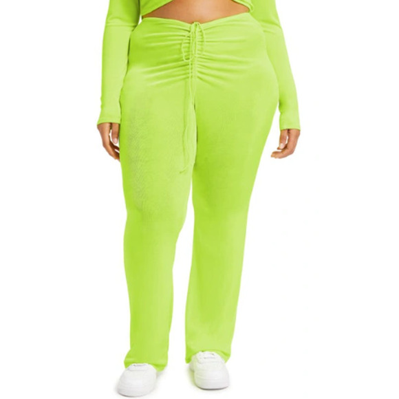 New ~ GOOD AMERICAN Shimmer High Waist Swimsuit Cover-Up Pants Size 2 / Med - Picture 5 of 8